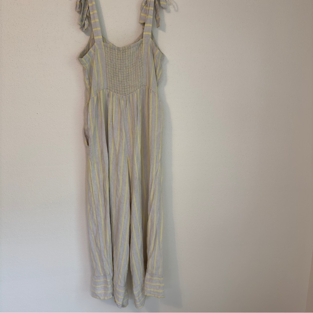 Loft Beach Linen Wide Leg Cropped Jumpsuit Beige
Yellow Boho Minimalist Sz L - Picture 7 of 16